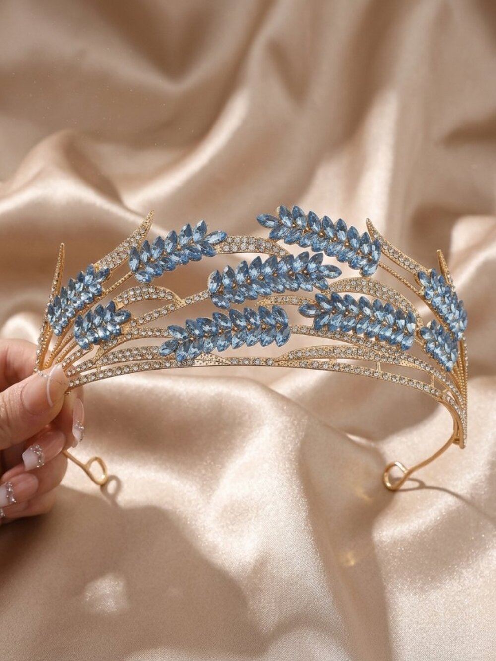 Tiaras for Birthday Party Princess Crown Hair Accessories Bride Rhinestone Chris